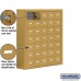 Salsbury Cell Phone Storage Locker - 7 Door High Unit (8 Inch Deep Compartments) - 35 A Doors - Gold - Surface Mounted - Master Keyed Locks